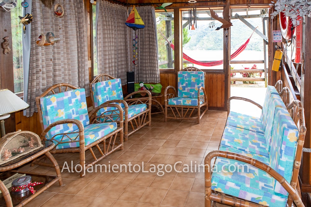 sala, cabaña 0006, Lago Calima