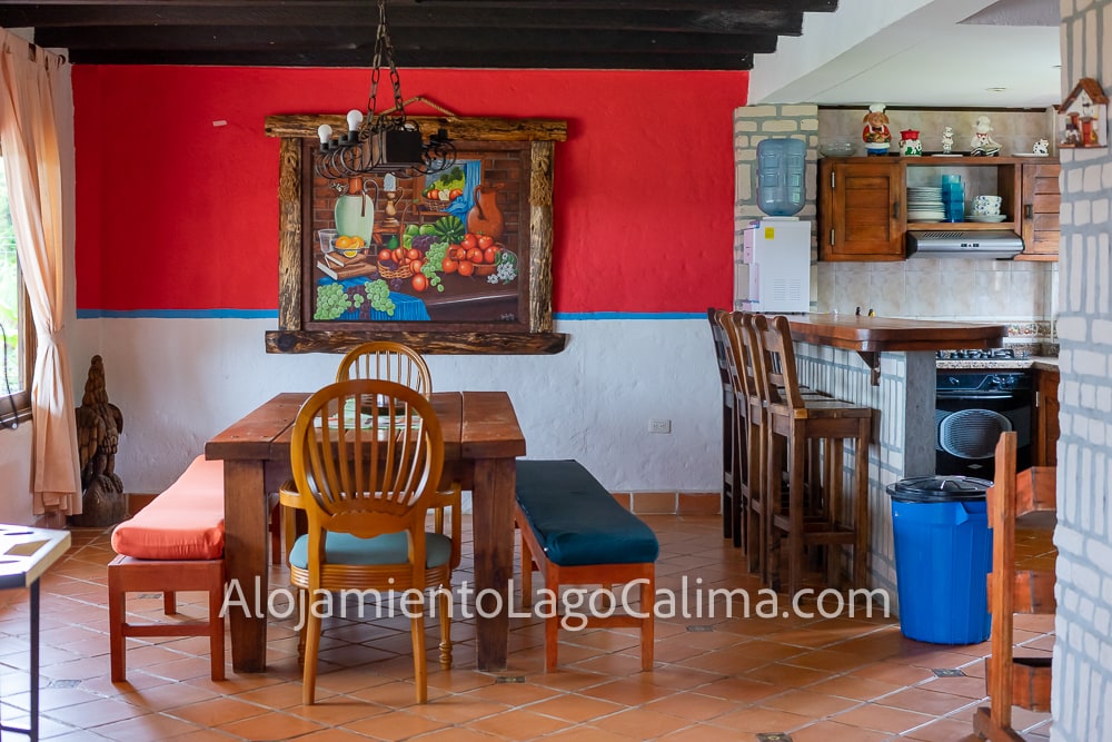 comedor, Casa campestre 0009 en el Lago Calima