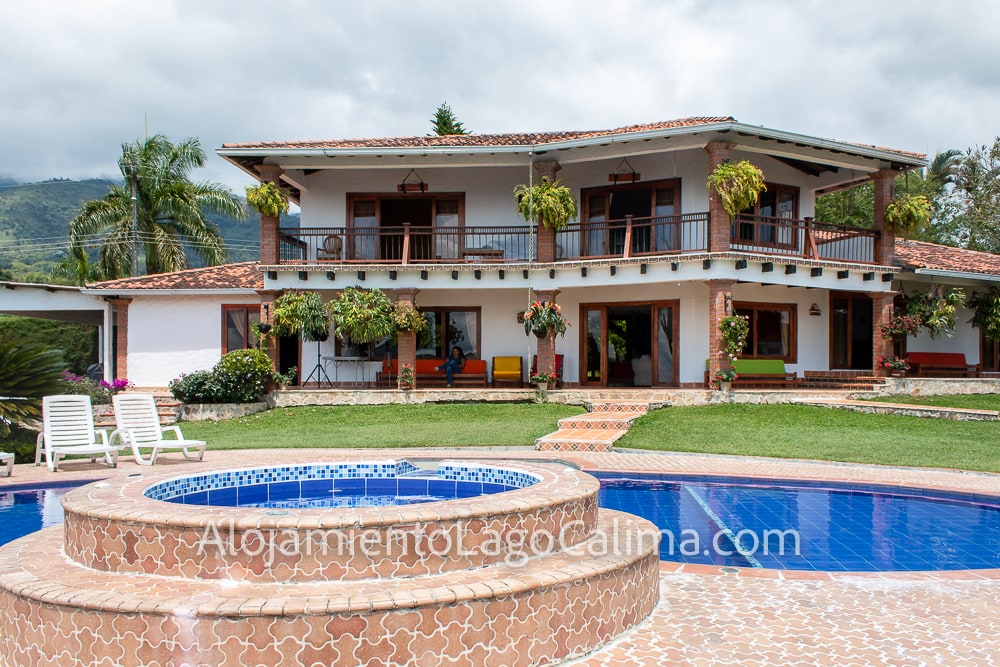 Casa de alquiler en el lago Calima